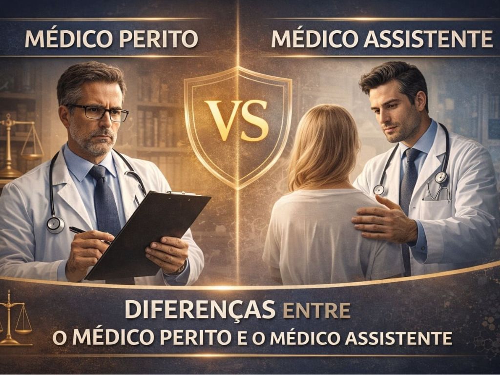 Médico perito x Médico assistente: 9 pontos que o diferenciam e sua relevância para a perícia médica.