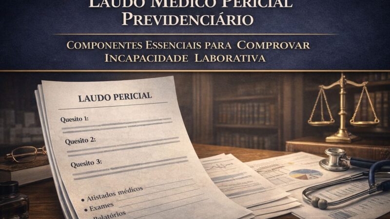 Laudo médico pericial previdenciário: os componentes do documento base da perícia médica.