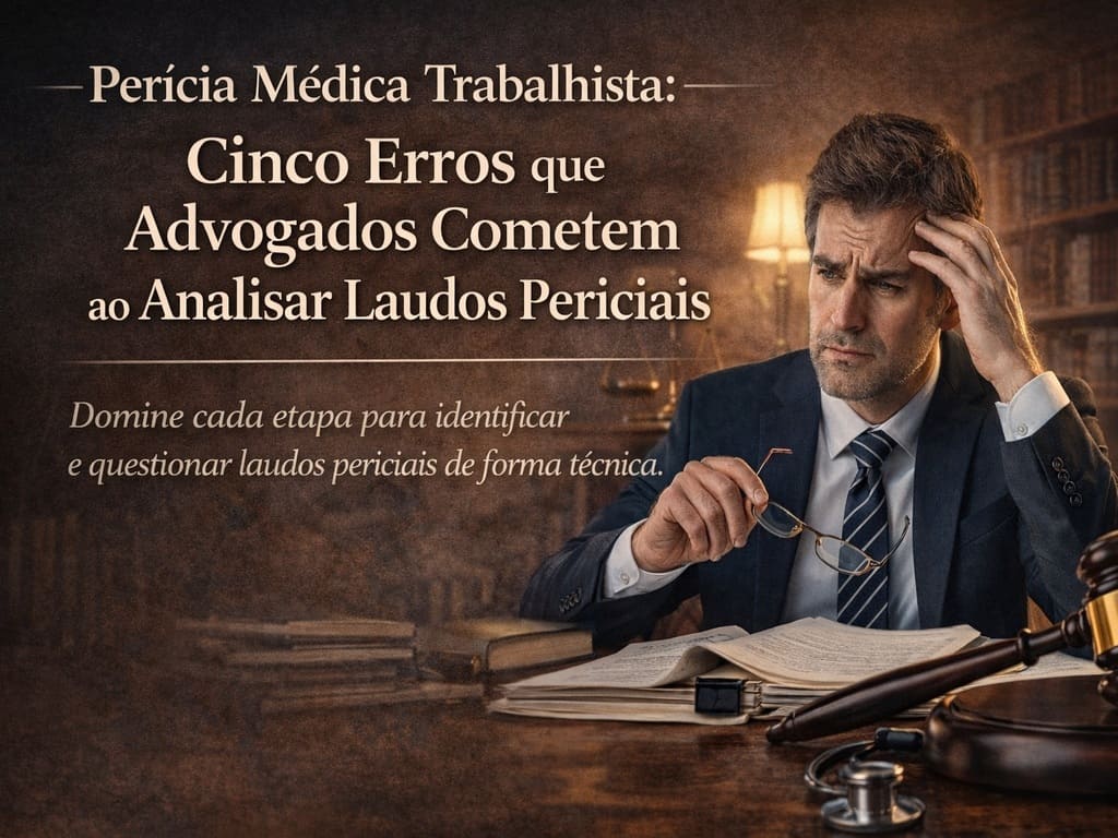 Perícia Médica Trabalhista: 5 Erros que advogados cometem ao se manifestar sobre Laudos Periciais
