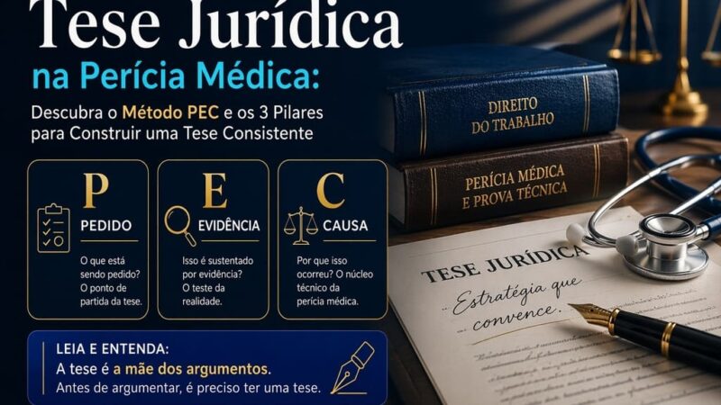 Tese Jurídica Na Perícia Médica: Descubra O Método PEC e os 3 Pilares Para Construir Uma Tese Consistente