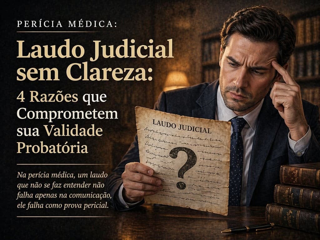 Perícia médica sem clareza: 4 razões que justificam a impugnação do laudo judicial obscuro.