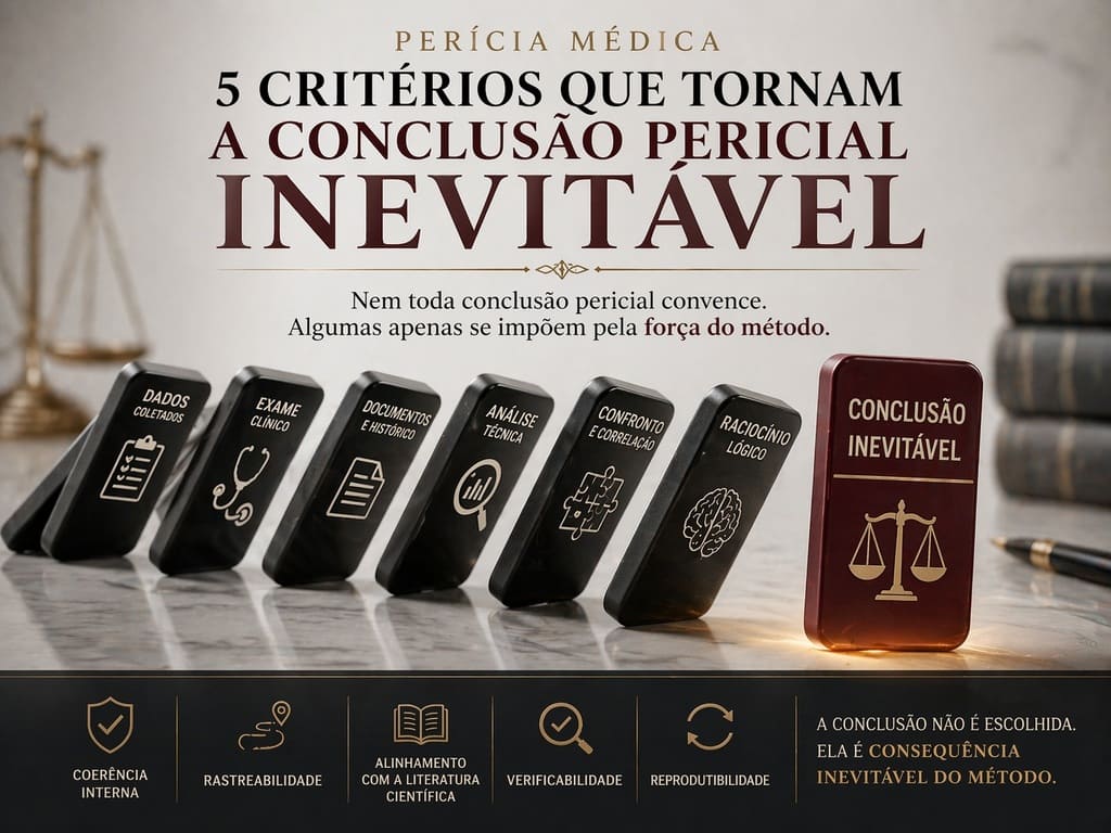 Perícia médica: 5 critérios que tornam a conclusão pericial inevitável