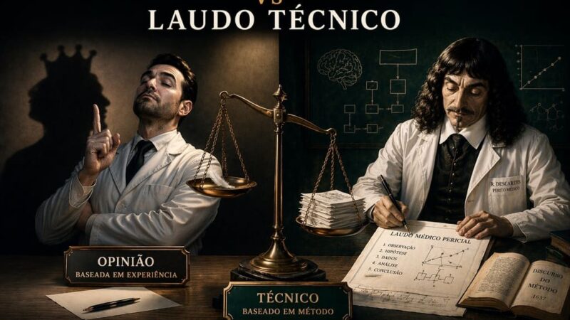 Perícia médica: 5 critérios que distinguem um laudo judicial técnico de uma mera opinião sem valor probatório