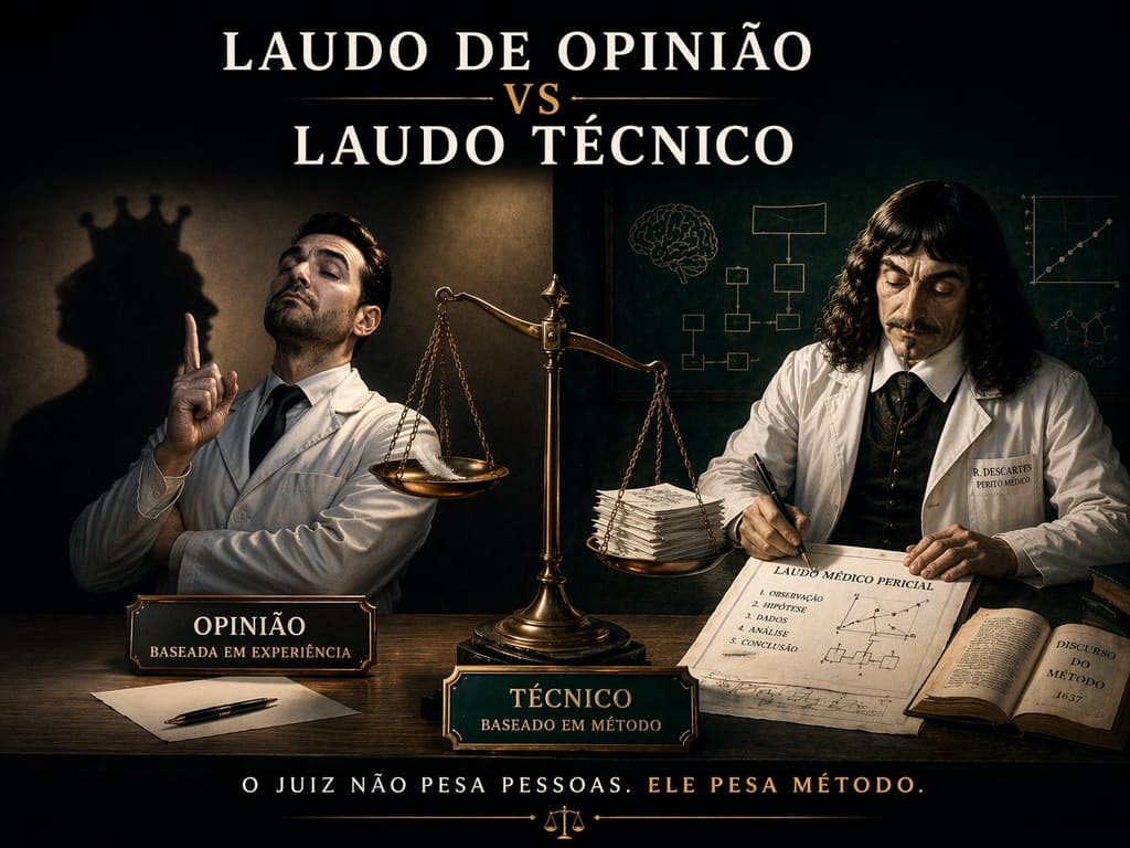 Perícia médica: 5 critérios que distinguem um laudo judicial técnico de uma mera opinião sem valor probatório