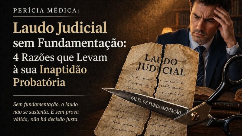 Perícia médica sem fundamentação : 4 razões que levam o laudo judicial à inaptidão probatória